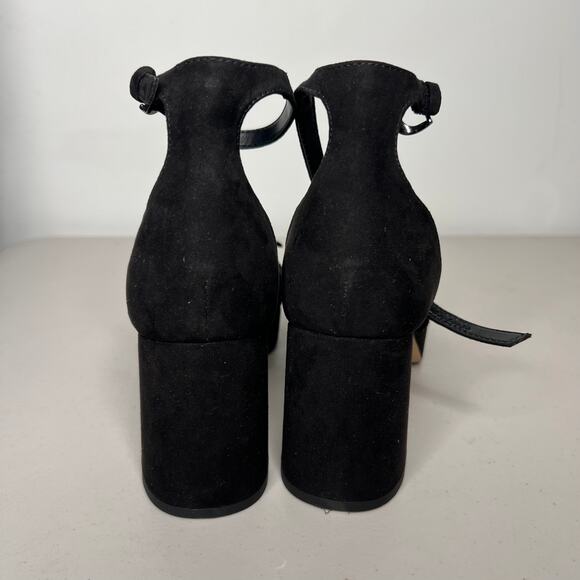 Elegant Black Ankle Strap Heels - Picture 6 of 8